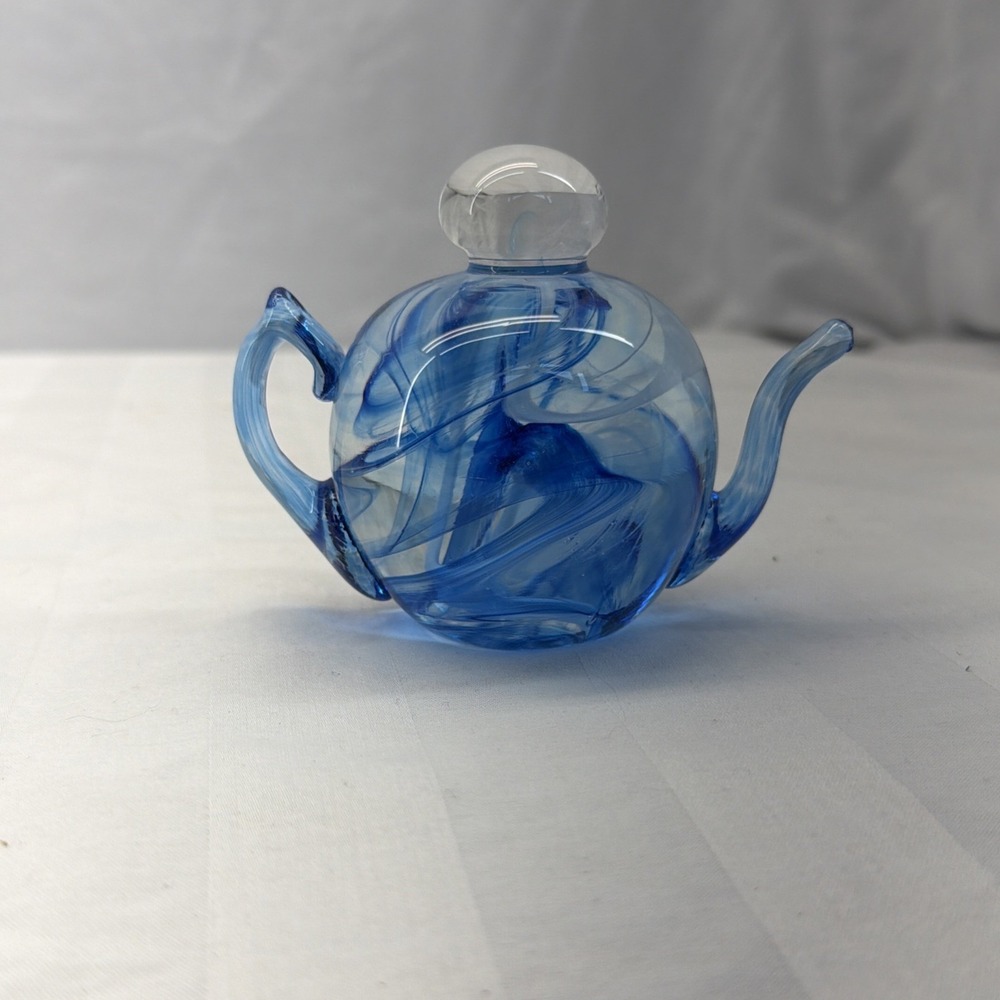 Selkirk Glass Teapot Handmade In Scotland 1994